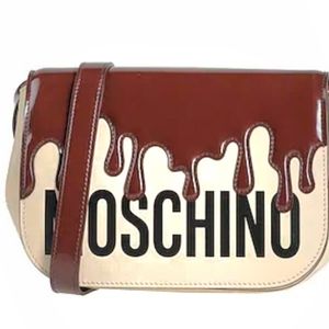 MOSCHINO Bag Love cross body Bag Chocolate Dripping new/tag Jeremy Scott Couture